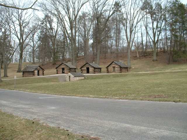 Valley Forge cabins near Gen Washington Headquarters