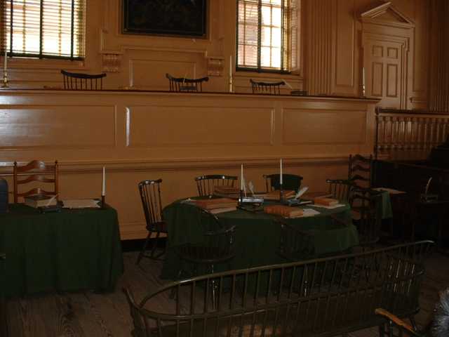Independance Hall Court room side