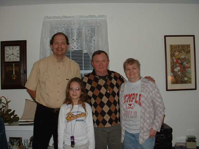Steve, Jessica, Uncle Joe and His sister Aunt Joan